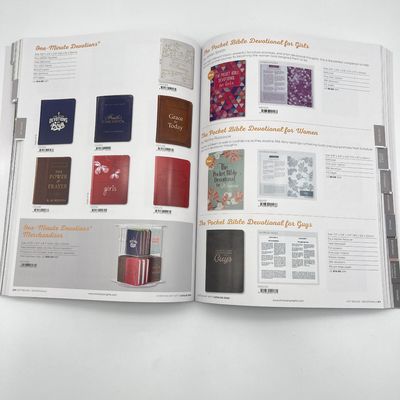 A4 A5 A6 Quick Catalog Printing With Softtouch Cover And Index Diecut