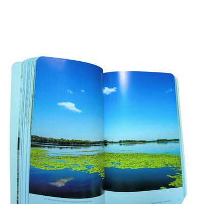 Full Color Offset Printing 80gsm Rounded Corner Textbook Printing Service for Northern Indiana Natural Areas Guide