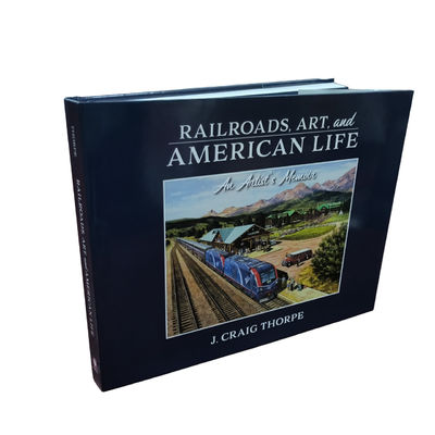 American Railroad Atr Book CMYK Art Paper Smyth Sewn Hardcover Art Book Printing With Glossy Lamination Cover Finish