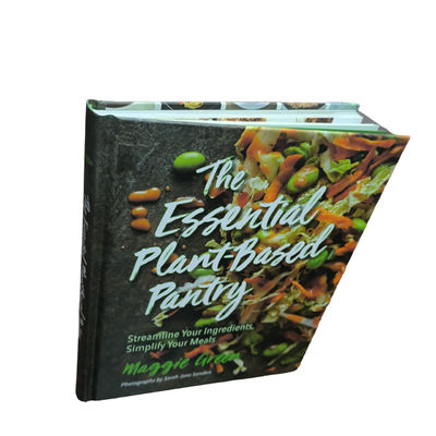 The Essential Plant-Based Pantry Custom Cookbook Printing With Vibrant CMYK Colors And Matte Lamination Finish