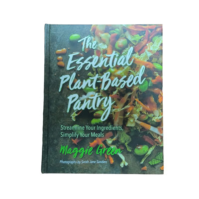 The Essential Plant-Based Pantry Custom Cookbook Printing With Vibrant CMYK Colors And Matte Lamination Finish
