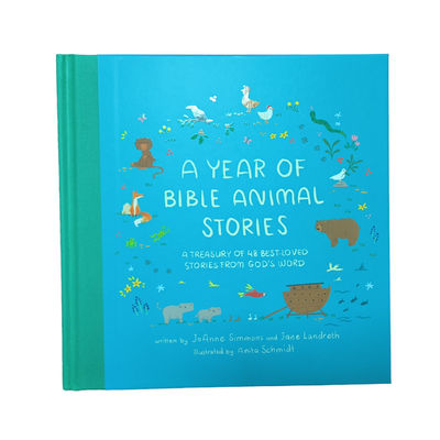 A Year Of Bible Animal Stories | Customized Christian Children Book Printing Eco-friendly Ink And Printing Quantity