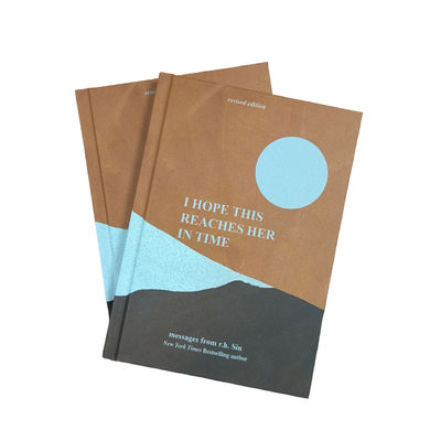 Novel Book Printing With 200 Pages 120gsm Uncoated Woodfree Paper Hardcover Smyth Sewn Binding