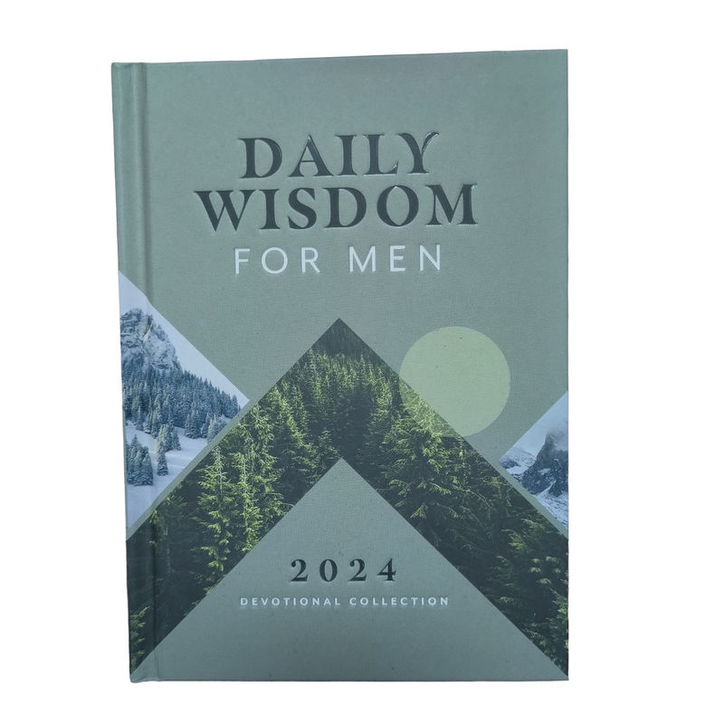 Daily Wisdom For Men 2024 Hardcover Book With Matte Laminated Cover And Spot UV Plus 2C Woodfree Pages